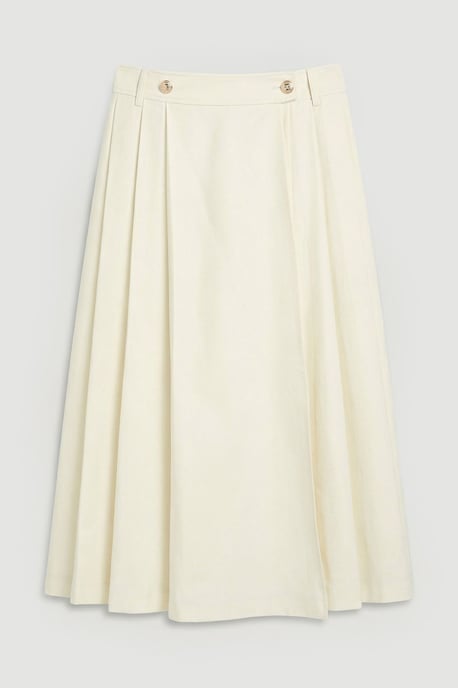 Utility Button Detail Midi Skirt - Image 2