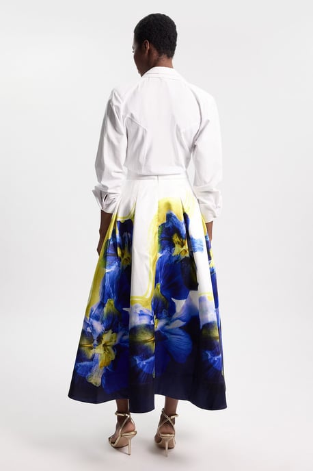 Photographic Floral Twill Prom Skirt - Image 3