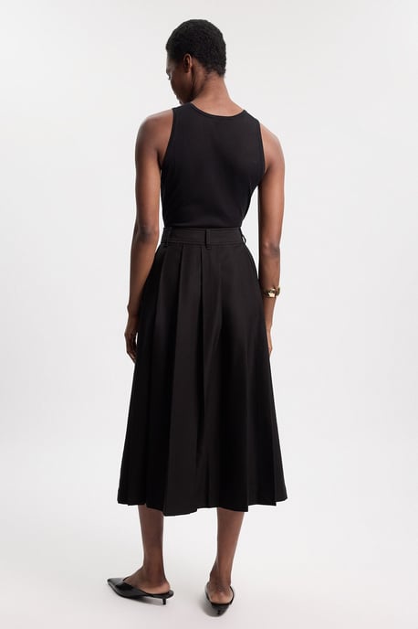 Utility Button Detail Midi Skirt - Image 3
