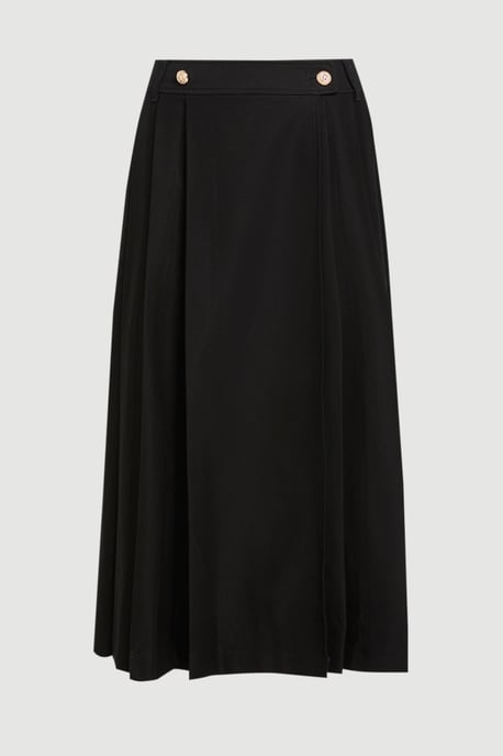 Utility Button Detail Midi Skirt - Image 4