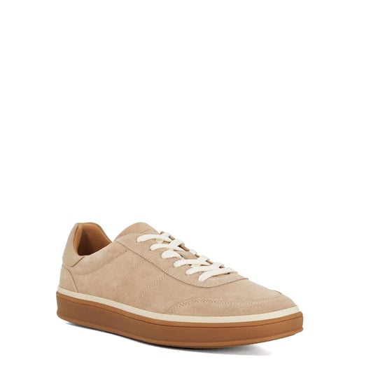 Dune Mens Tony Wf - Wide Fit Suede Lace-Up Trainers - Image 1