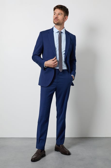French Navy Tailored Fit Essential Suit Trousers - Image 2