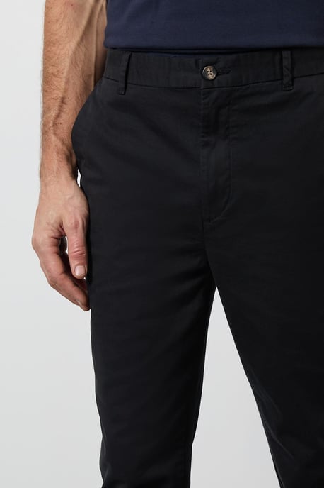 Black Skinny Fit Chino Trousers - Image 4