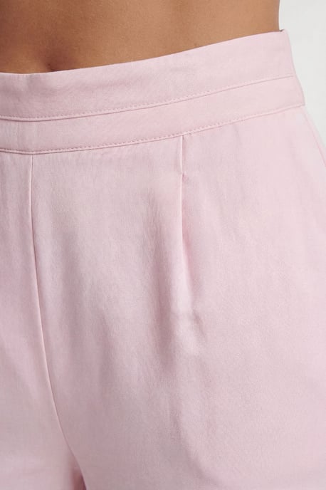 Hammered Satin Wide Leg Woven Trouser - Image 2