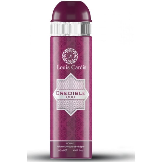 Louis Cardin Credible Oud Homme 200ml Perfumed Deodorant Body Spray - Image 1