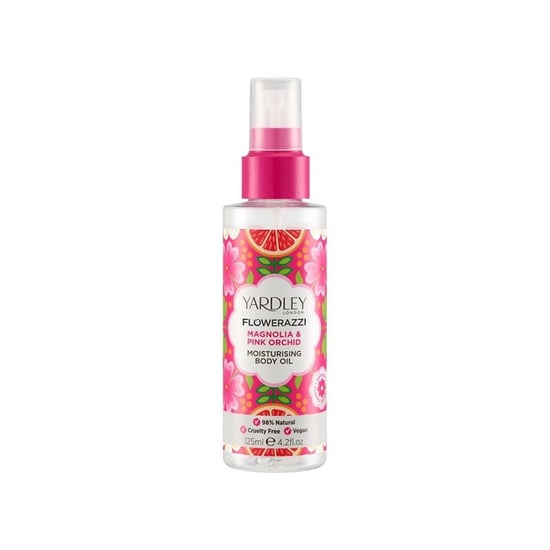 Yardley Flowerazzi Magnolia & Pink Orchid Body Oil 125ml - Image 1
