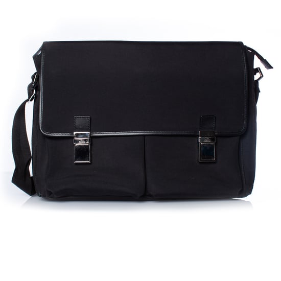 Gucci, zwarte canvas schoudertas - Image 1
