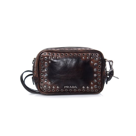 Prada, Vitello vintage-mässväska med utsmyckning från Prada. - Image 1