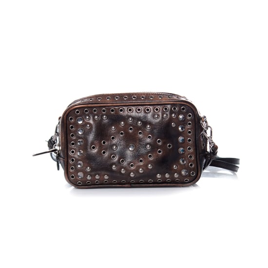Prada, Vitello vintage-mässväska med utsmyckning från Prada. - Image 2