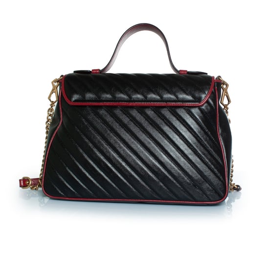 Gucci Marmont top handle bag in black - Image 2