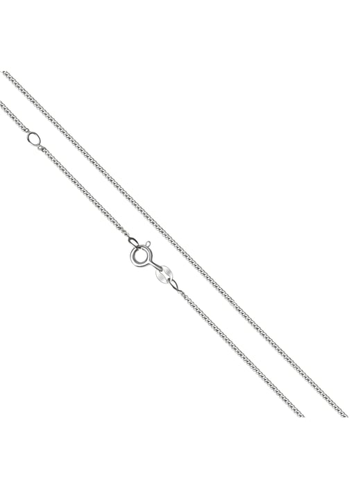 Fascination by Ellen K. Necklace Gold 585 white curb chain 45/42cm - Image 2
