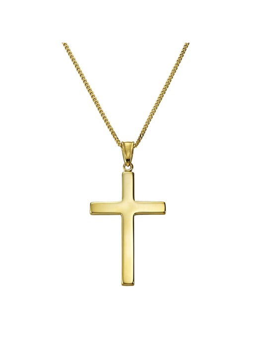 Fascination by Ellen K. Necklace Gold 333 with cross motif - Image 1