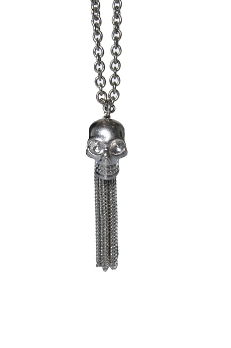 Alexander McQueen, dödskalle kvast halsband i silverfärgad - Image 3