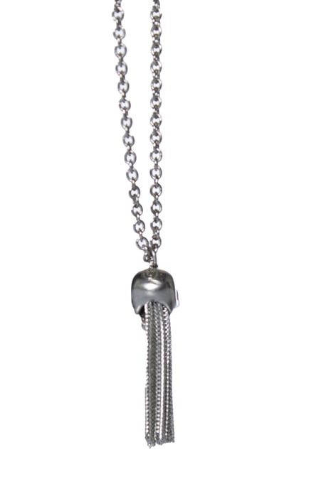 Alexander McQueen, dödskalle kvast halsband i silverfärgad - Image 5