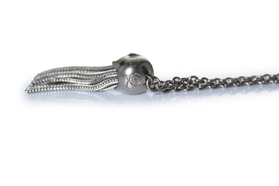 Alexander McQueen, dödskalle kvast halsband i silverfärgad - Image 6