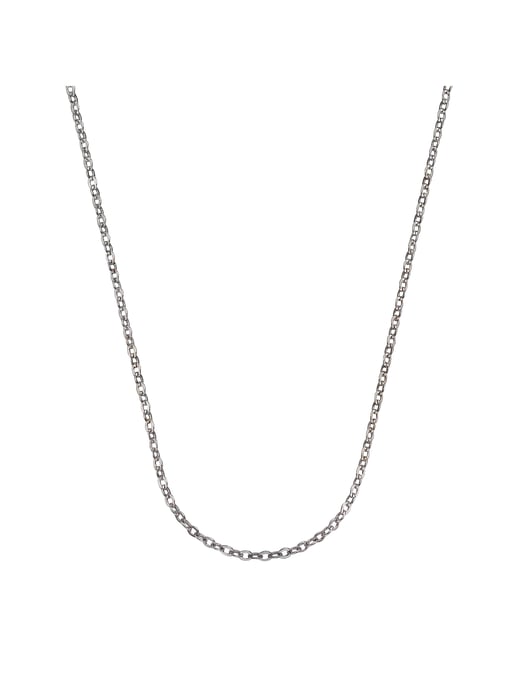 Fascination by Ellen K. Necklace Gold 333 white gold anchor chain - Image 1