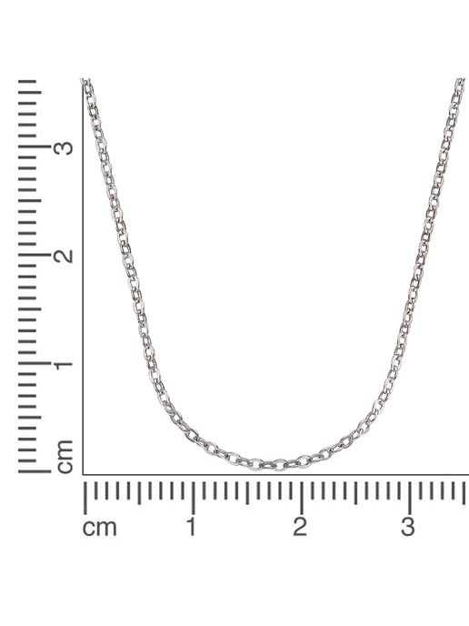 Fascination by Ellen K. Necklace Gold 333 white gold anchor chain - Image 2
