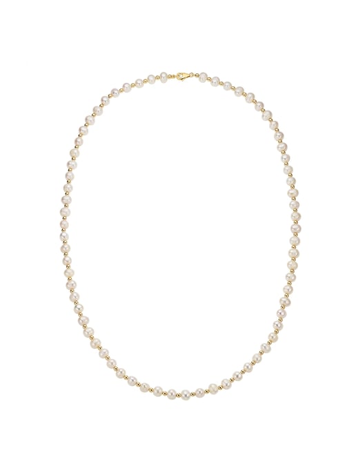 Fascination by Ellen K. Necklace Gold 585 pearl white 6mm - Image 1
