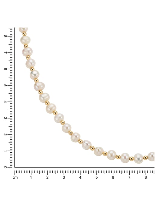Fascination by Ellen K. Necklace Gold 585 pearl white 6mm - Image 2