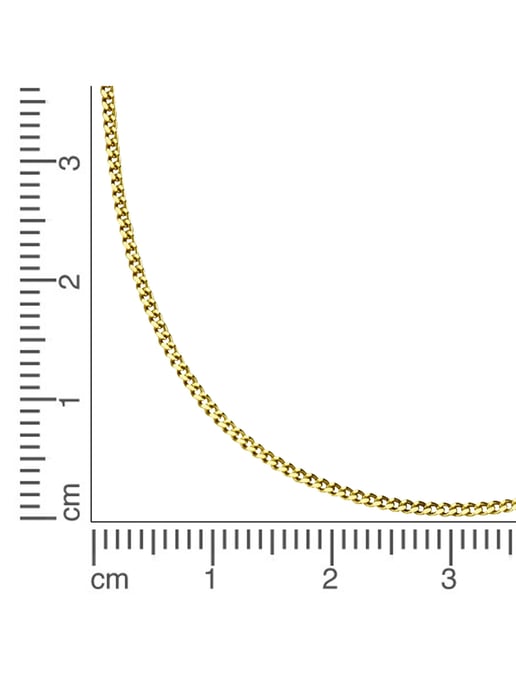 Fascination by Ellen K. Necklace Gold 585 curb chain 45/42cm - Image 2