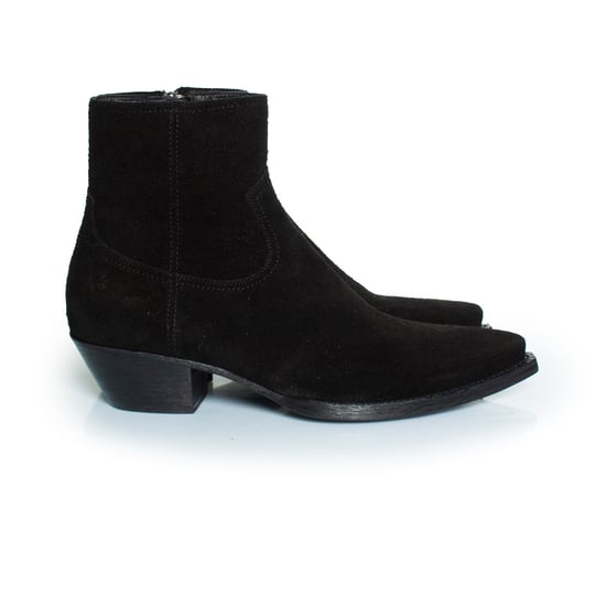 Saint Laurent – ​​Lukas – Svarta ankelboots i ullmocka - Image 4