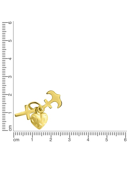 Fascination by Ellen K. Trailer 375/- yellow gold faith,love,hope - Image 2