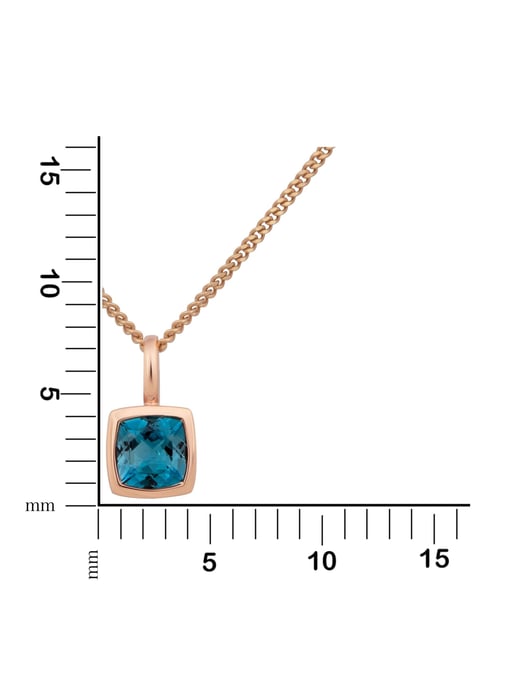 Orolino Trailer 585 gold with blue topaz (beh.) - Image 4