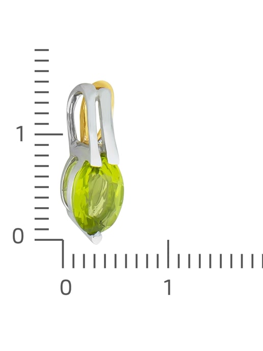 Fascination by Ellen K. Trailer 375/yellow gold/white gold with peridot - Image 3