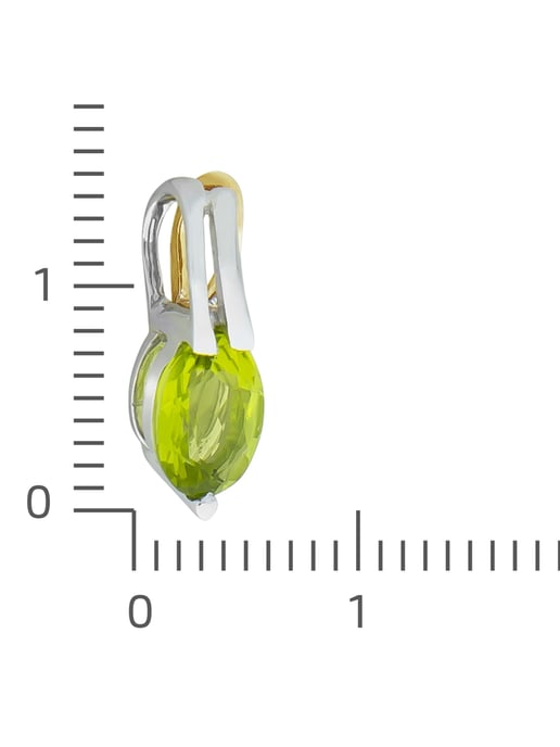 Fascination by Ellen K. Trailer 375/yellow gold/white gold with peridot - Image 4