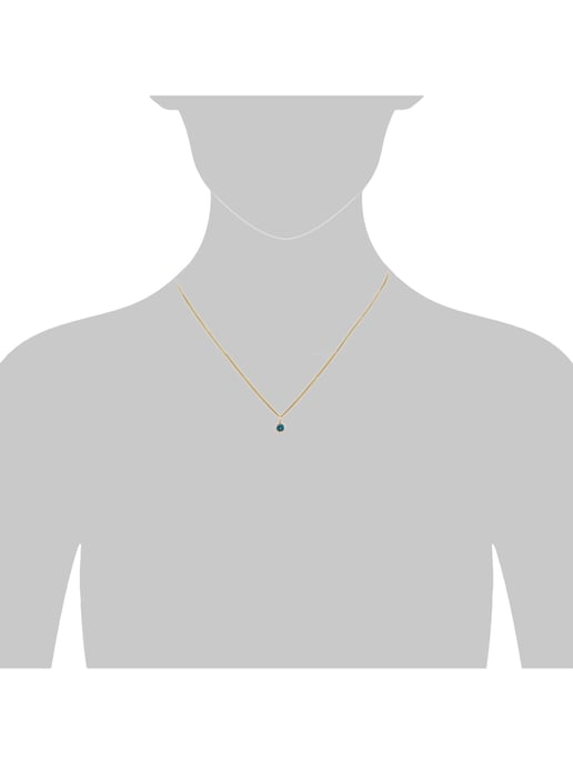 Orolino Trailer 585 gold rosé with blue topaz (beh.) - Image 2