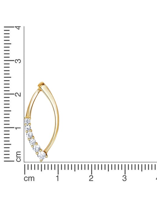 Fascination by Ellen K. Trailer 375/- yellow gold bicolour zirconia - Image 2