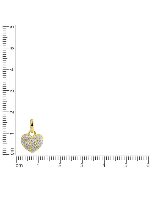 Fascination by Ellen K. Trailer 375/- yellow gold heart zirconia - Image 2