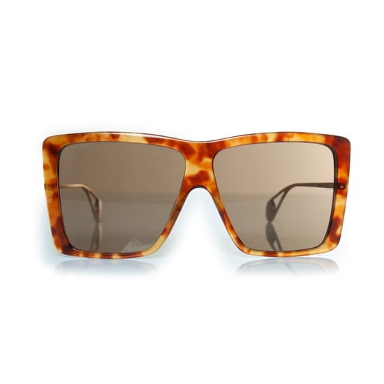 Gucci, havanna bruna oversized solglasögon - Image 1