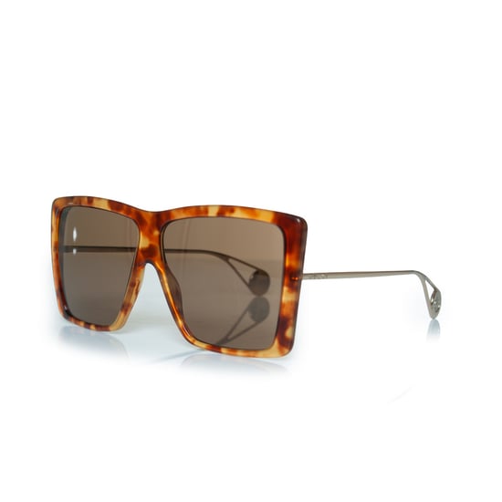 Gucci, havanna bruna oversized solglasögon - Image 2
