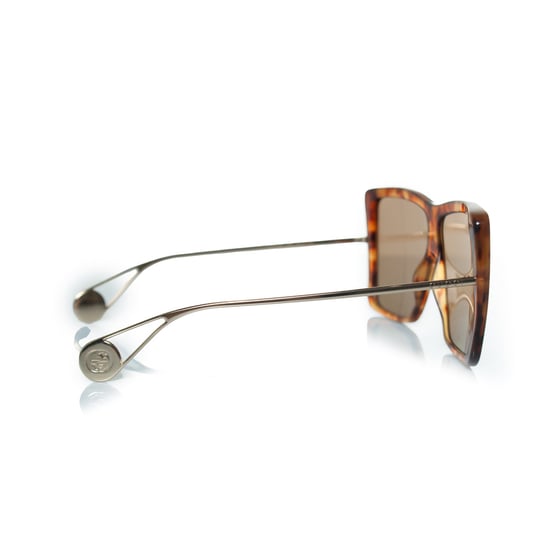Gucci, havanna bruna oversized solglasögon - Image 3