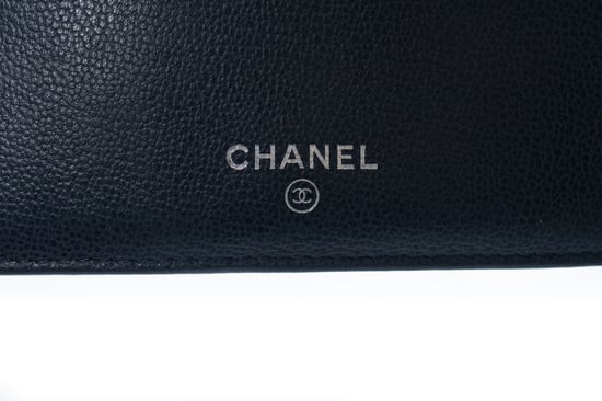 Chanel, blauwe leren ritsportemonnee met kaartsleuf - Image 4