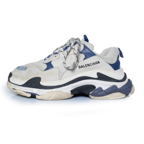 Balenciaga, Triple S sneakers i grått och blått - Image 2