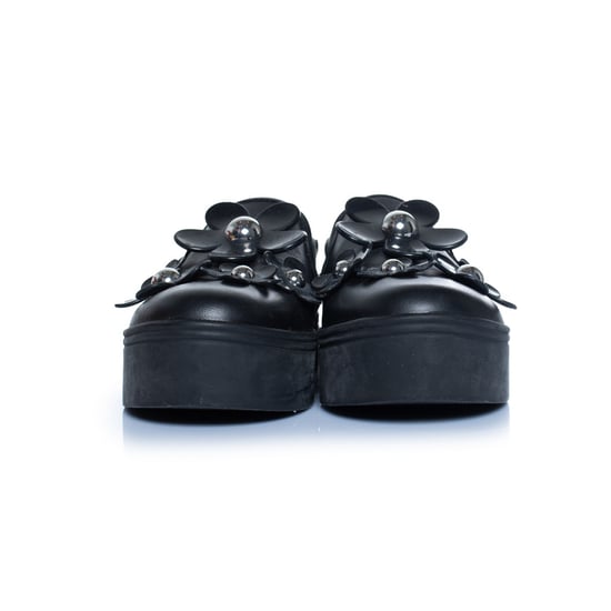 Marc Jacobs – Svarta slip-on sneakers med blommönster - Image 5