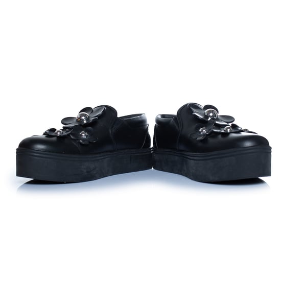 Marc Jacobs – Svarta slip-on sneakers med blommönster - Image 6