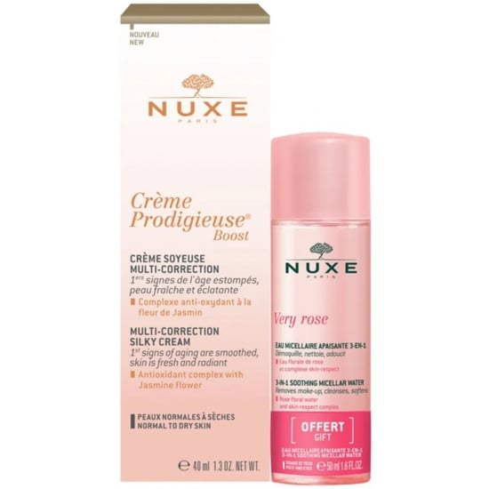 Nuxe Creme Prodigieuse Silky Gift Set Cream 40ml + Micellar Water 40ml - Image 1