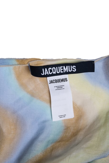 Jacquemus, Multicolor vierkante zijden en katoen sjaal - Image 4
