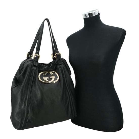 Gucci Leren Tote Bag Grote GG-logo - Image 2