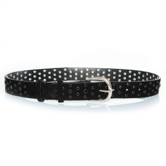 Isabel Marant, Zwarte suède riem met zwarte stenen - Image 1