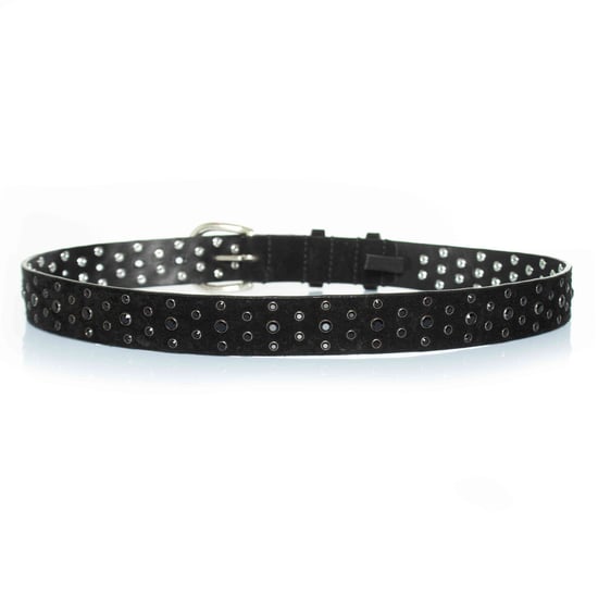 Isabel Marant, Zwarte suède riem met zwarte stenen - Image 3
