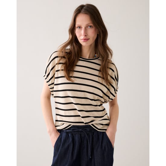 Summum top striped gauze 3s5322-30787 702 pebble beige - Image 4