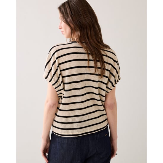 Summum top striped gauze 3s5322-30787 702 pebble beige - Image 5
