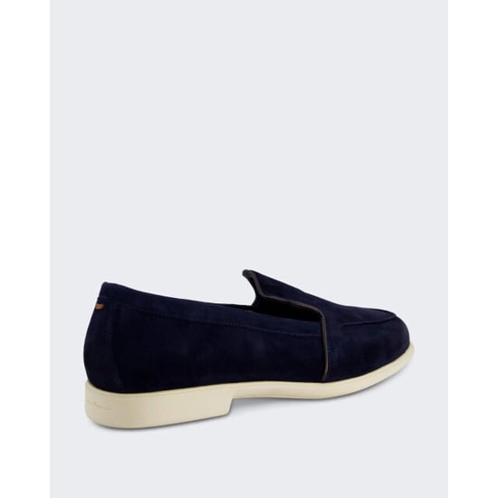 Santoni Dames malibu loafer blue - Image 4