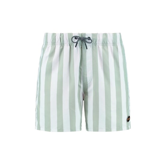 Shiwi men swimshort broad stripe 1441100200 7810 green dust stripe - Image 1