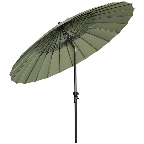 Garden Impressions Manilla parasol Ø250 cm carbon black olijf - Image 1