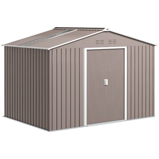 4goodz Tuinschuur metaal met bodemframe 277x195x192 cm - - Image 1